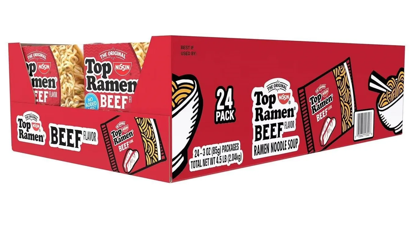 Nissin Beef Top Ramen 24 Pk