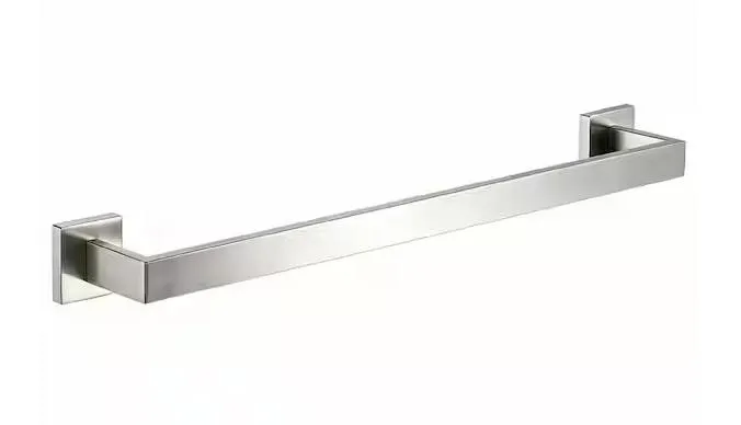 ATKING 24 in. Square Towel Bar Brushed Nickel