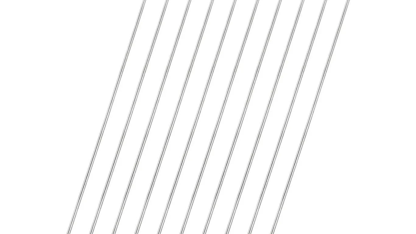 uxcell Stainless Steel Round Rods 1.5x200mm 10ct