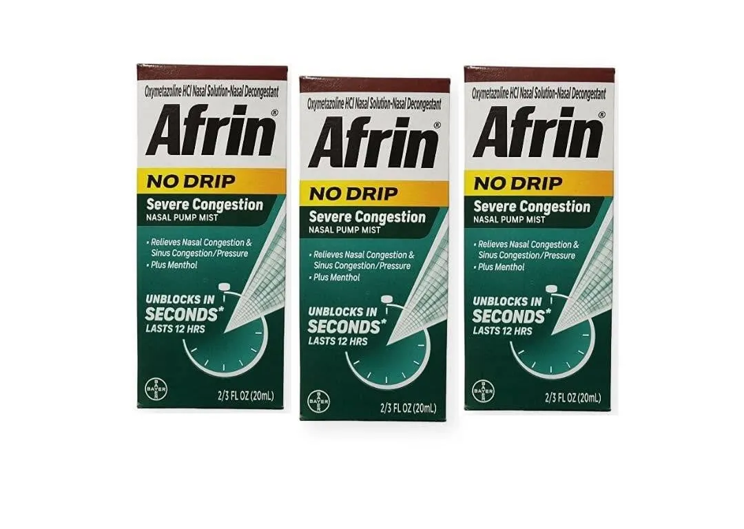 Afrin Severe Congestion Nasal Spray 20ml 3pk