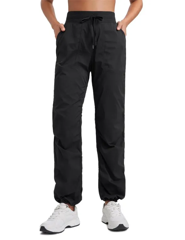 CRZ YOGA Ease Line Straight Leg Pants Black Medium