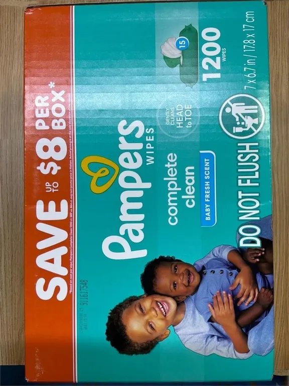 Pampers Baby Wipes Fresh Scent 1200ct