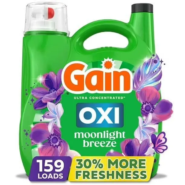 Gain Liquid Laundry Detergent Moonlight Breeze...
