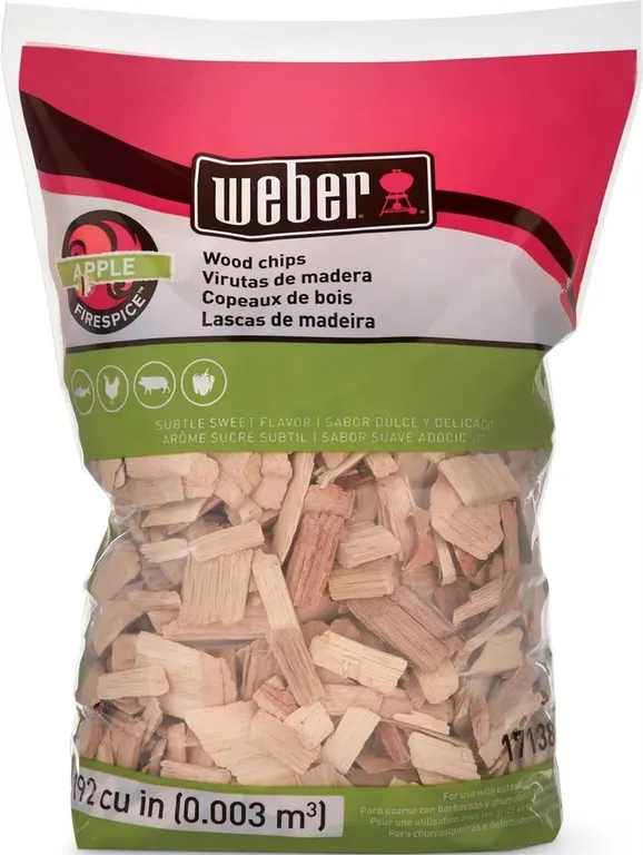 Weber Apple Wood Chips 2 lb Bag