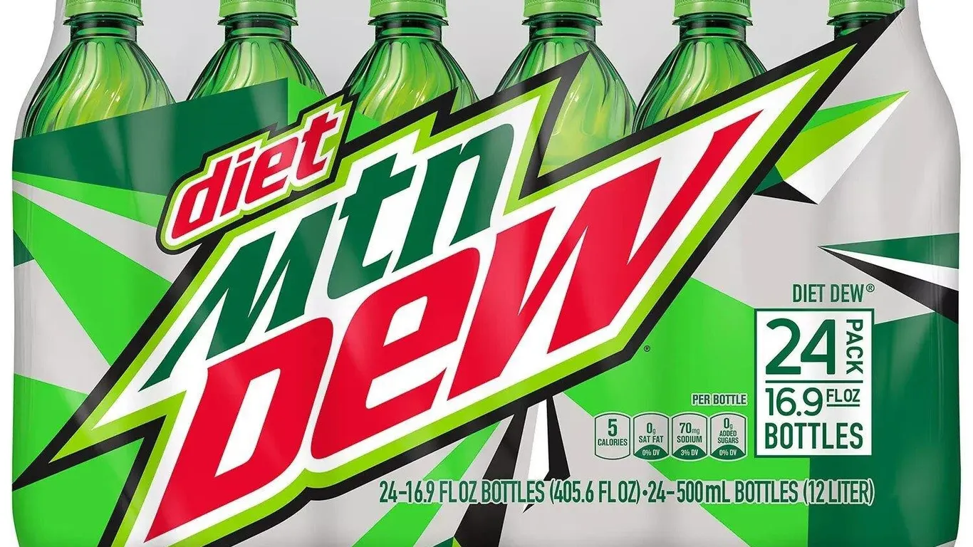 Mountain Dew Diet Soda 16.9oz 23pk