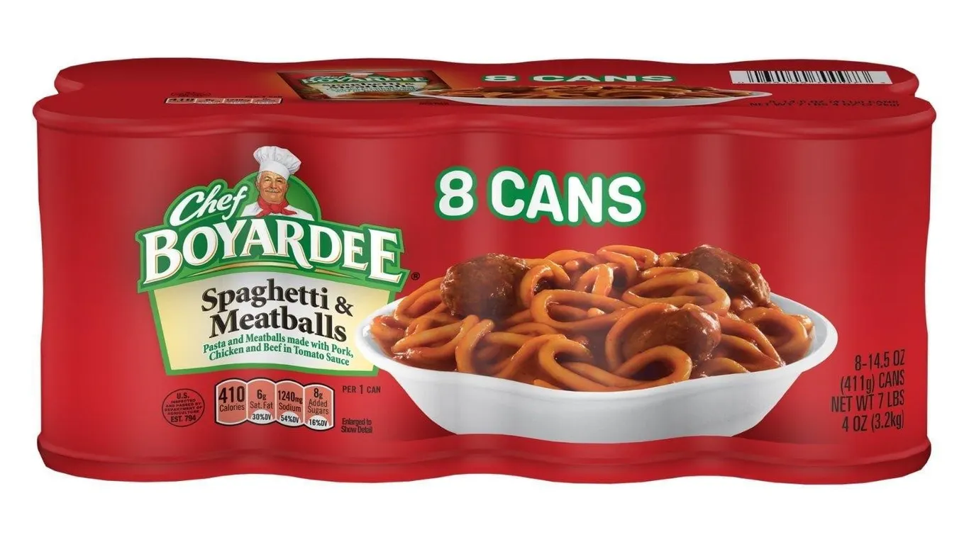 Chef Boyardee Spaghetti Meatballs 14.5oz 8pk