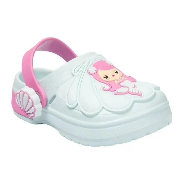 Toddler Adventure Clogs Mermaid Light Blue Size 8
