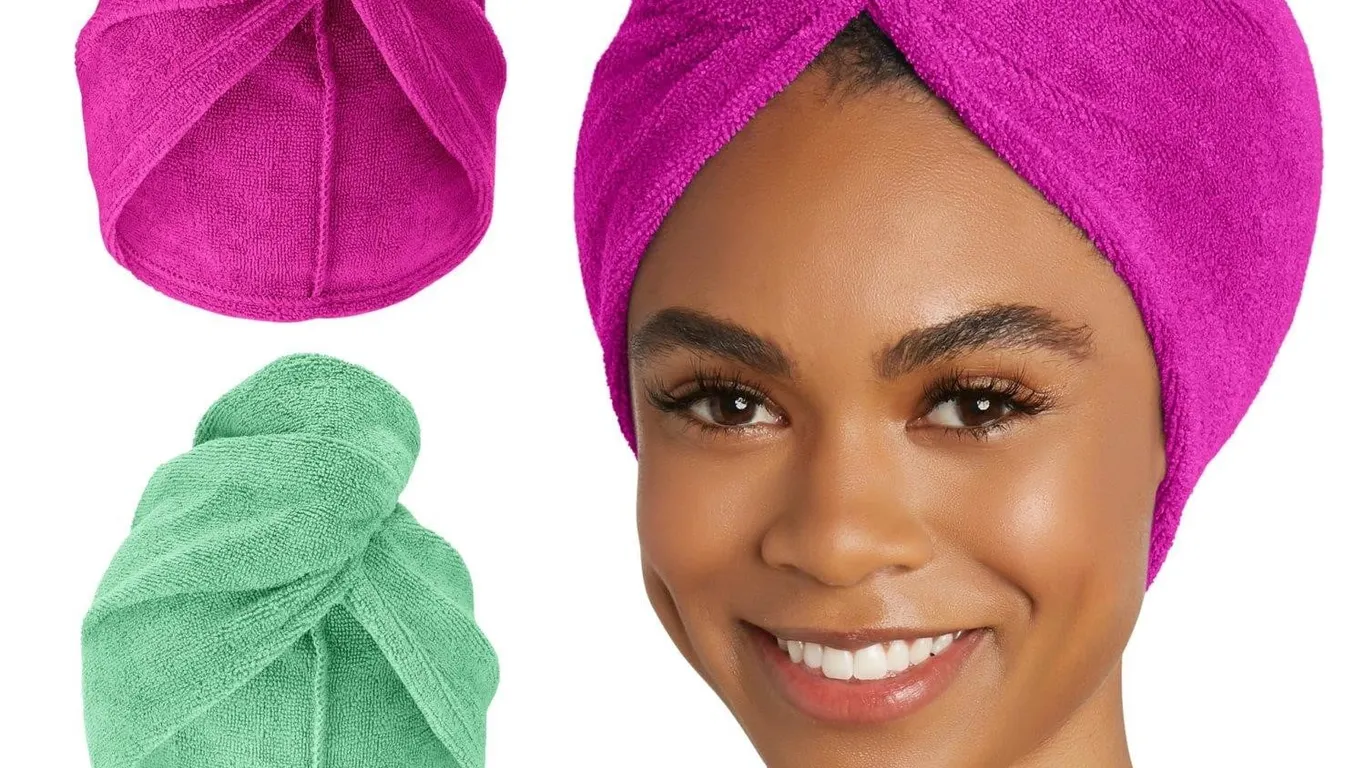 Turbie Twist Microfiber Hair Towel 2pk Large
