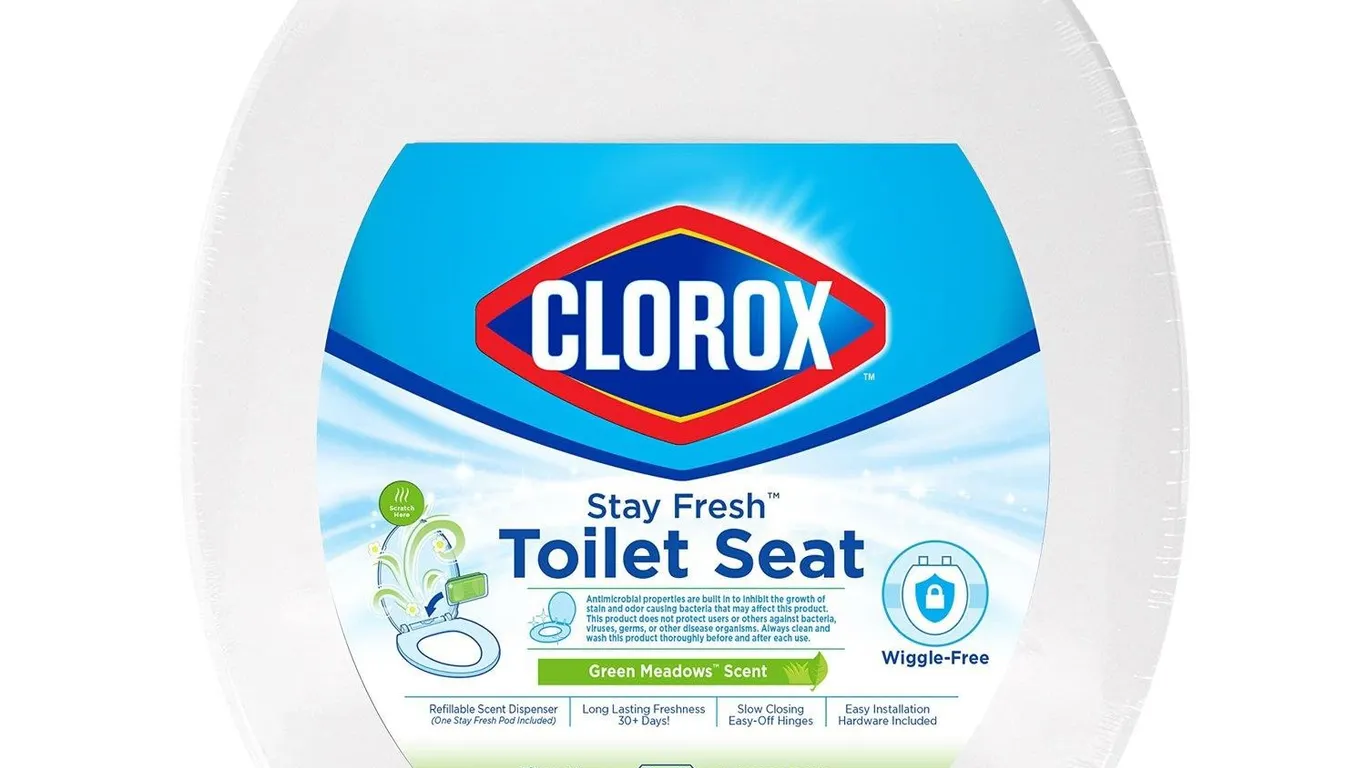 Clorox Round Antimicrobial Scented Toilet Seat