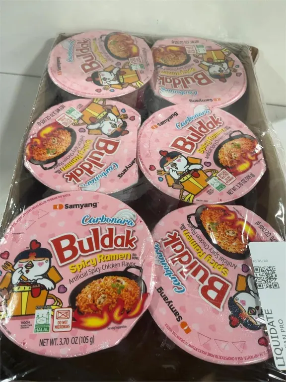 Samyang Carbonara Spicy Ramen 3.7oz Bowls 6pk