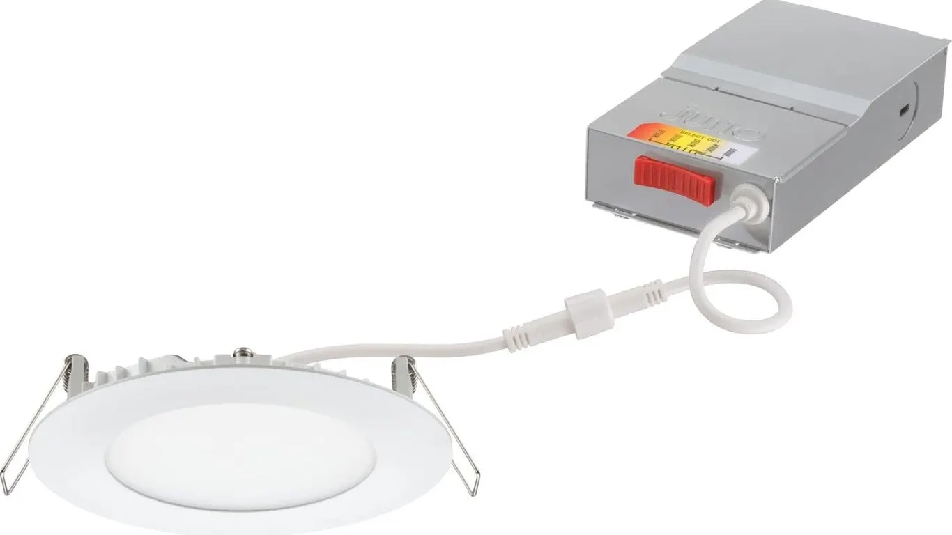 Juno 4-Inch LED Wafer Downlight 5-in-1 White