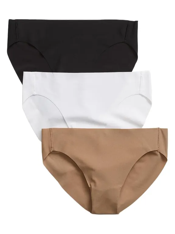 GAP Womens V-No Show Bikini XL 2-Pack Multi