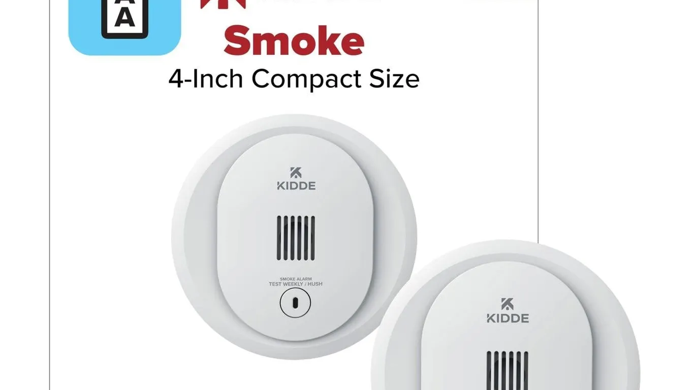 Kidde Smoke Detector AA Battery Operated 1pk