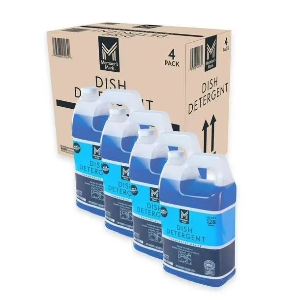 Commercial Dish Detergent 1 Gallon 4 Pack
