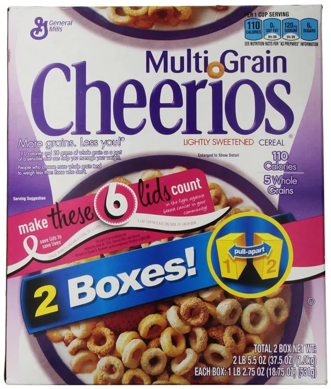 General Mills Multigrain Cheerios 37.5oz 2pk