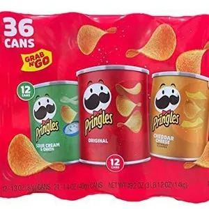 Mixed lot of Pringles Potato Crisps Variety 36ct