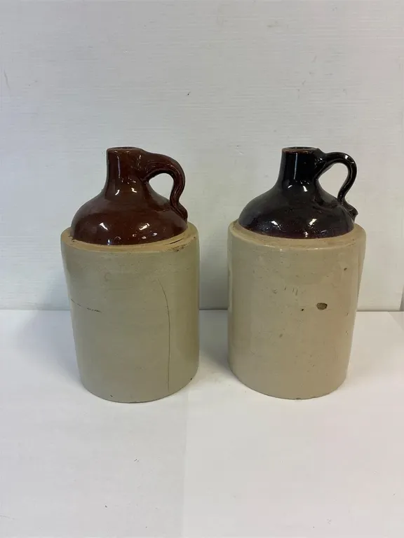 13” pottery jugs