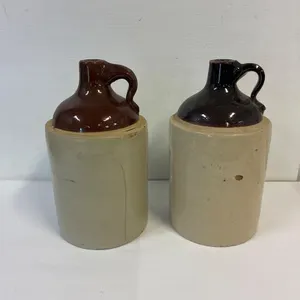 13” pottery jugs