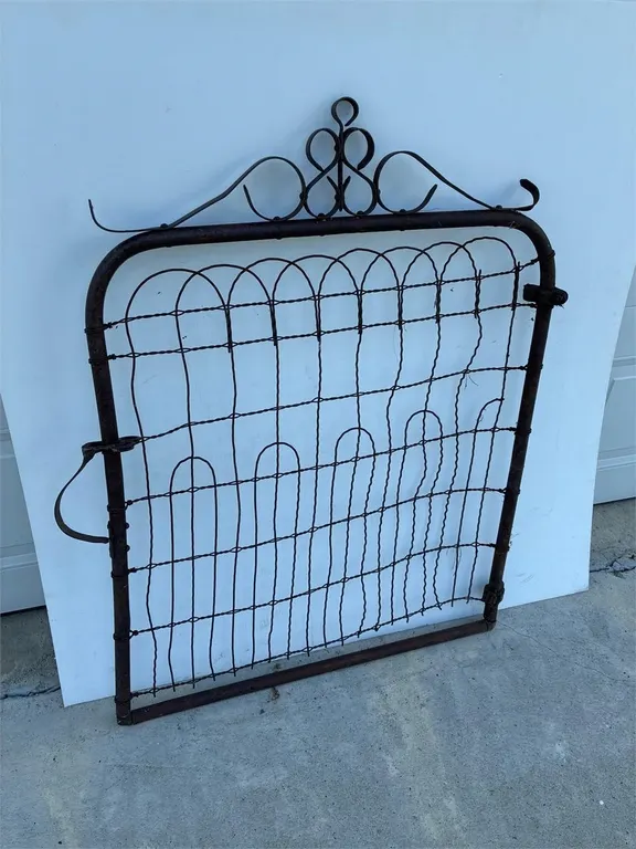 Antique steel gate.
