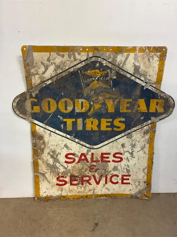 Goodyear tin sign. 1 sided. 24 x 30”