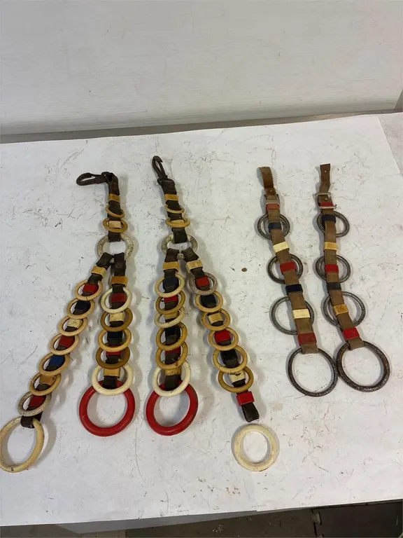 Spreader rings. Leather has a bit of life
