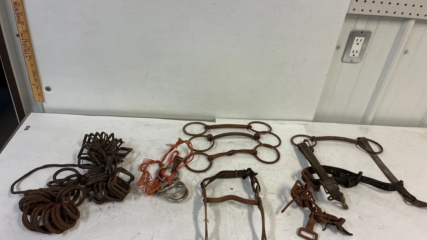Harness hardware and bits.