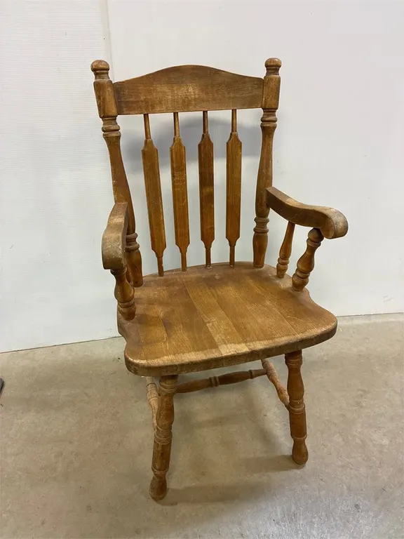 Wooden arm chair