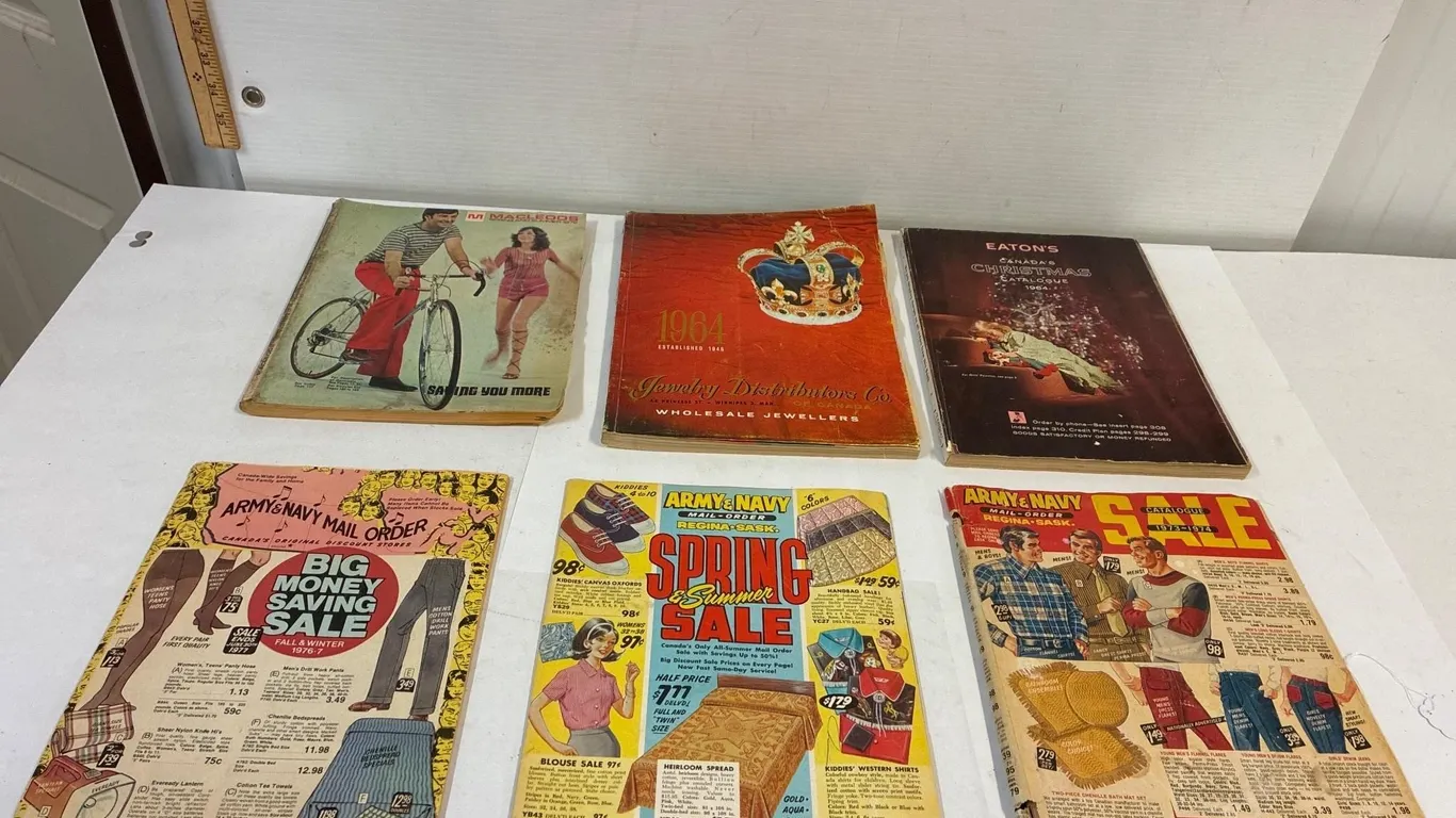 McLeod’s. Eaton’s. Army & Navy catalogues