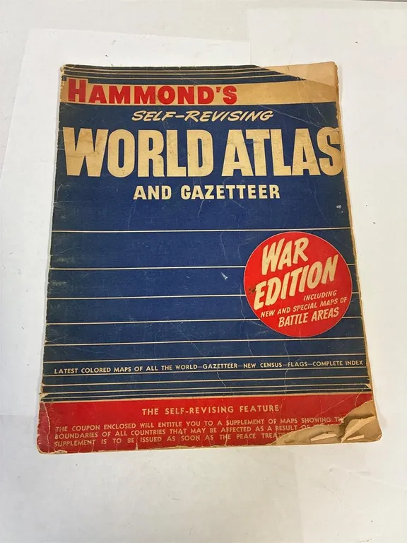 Hammond’s 1942 world atlas