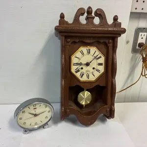 Polaris alarm clock. Plastic wall clock