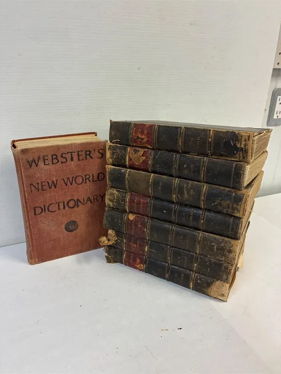 1895 Lloyds encyclopedias. Webster dictionary