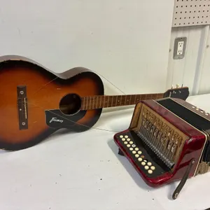Guitar and accordion for parts