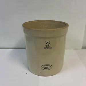 Medalta 3 gallon crock. Cracked