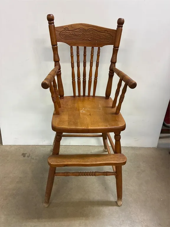 Wooden high chair