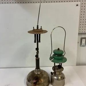2 Coleman lanterns. Nickel bases.