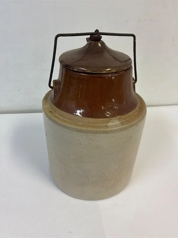 Pickle jar. Retro pottery.