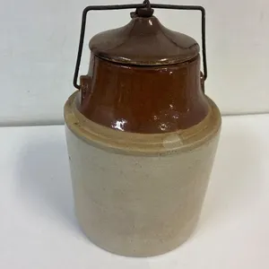 Pickle jar. Retro pottery.