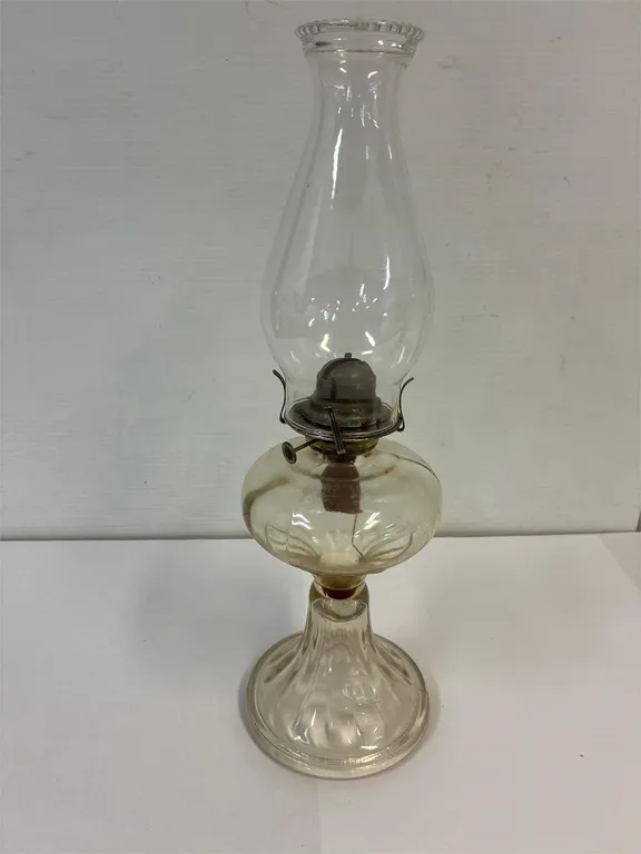 Coal oil lamp. 19” tall