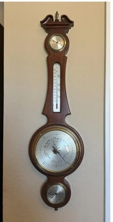 32" Airguide Weather Station Barometer & Clock