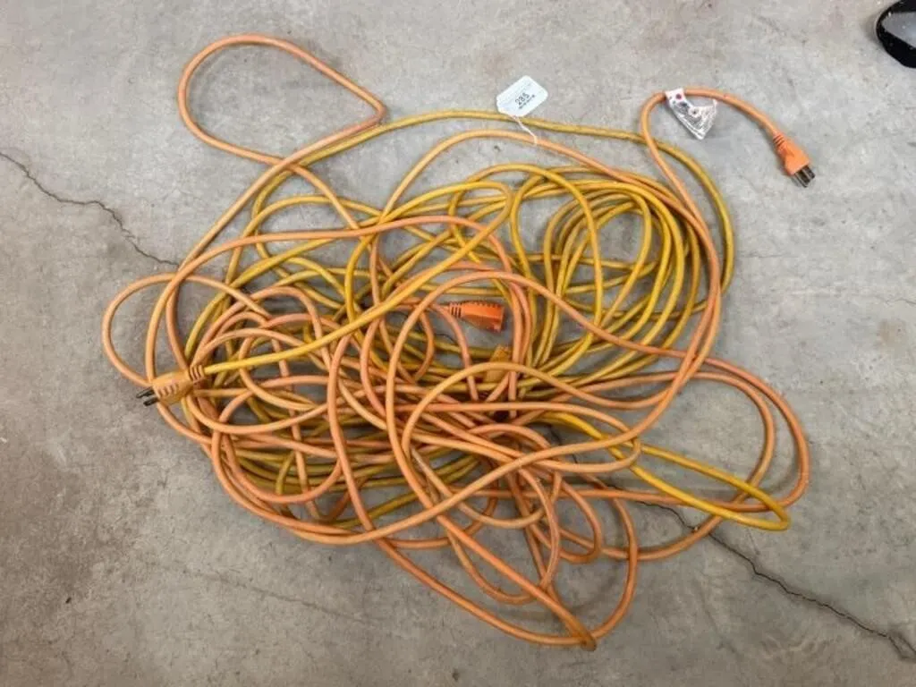 Yellow & Orange Extension Cord