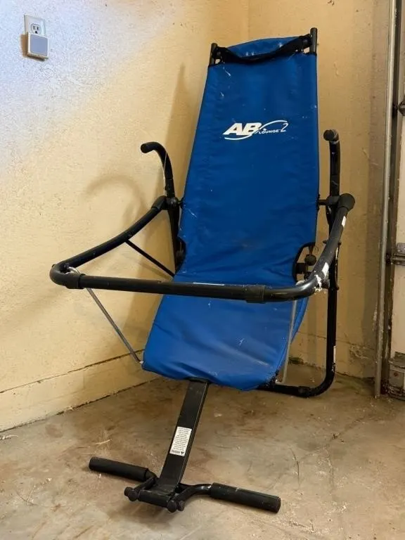 AB Lounge 2 Blue Exercise Fitness Chair