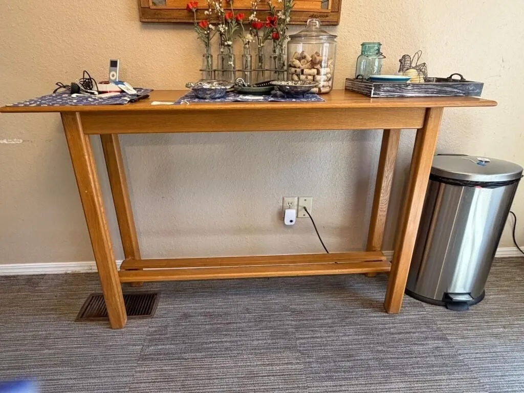 Wood Console Table