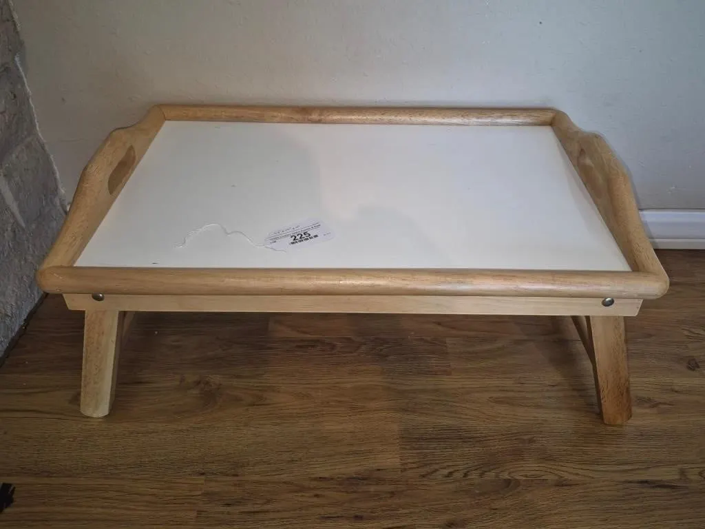 Wooden Folding Bed Tray