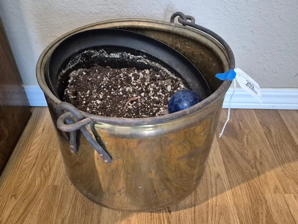 Brass Bucket with Handle