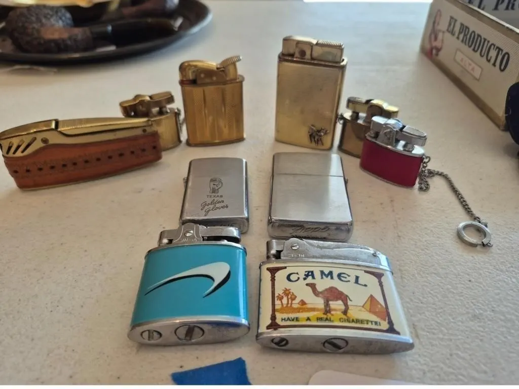 Vintage Metal Lighters- Zippo, Royal Star, etc