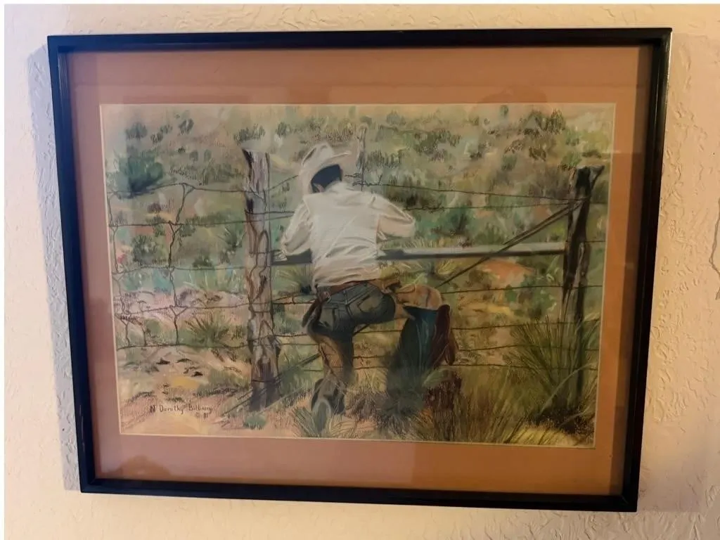 Dorothy Bilberry Cowboy Pastel Art Print