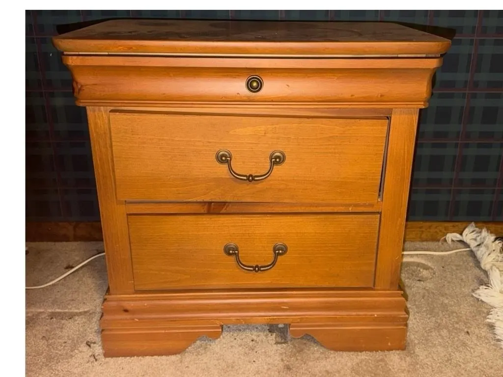 Wood Nightstand Bedside Table