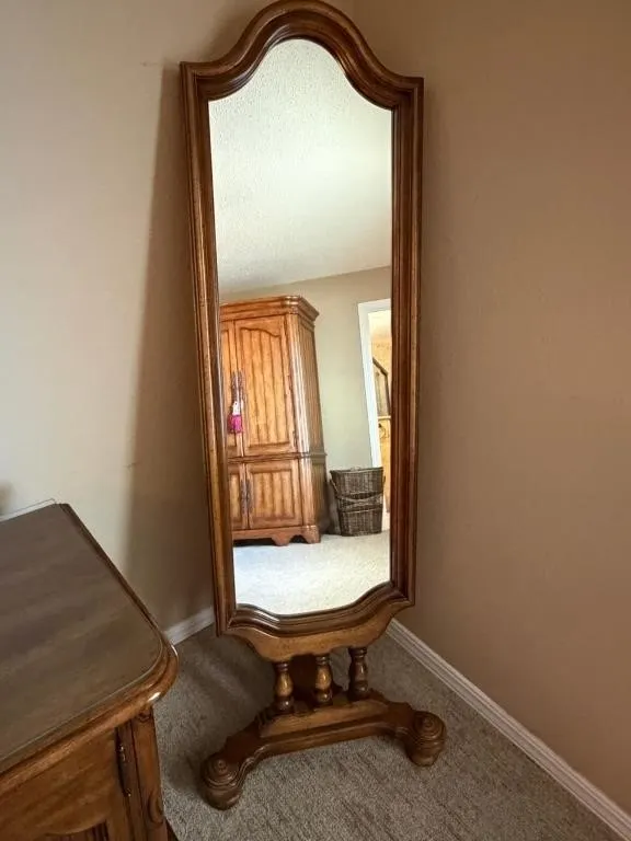 Wood Framed Standing Floor Mirror