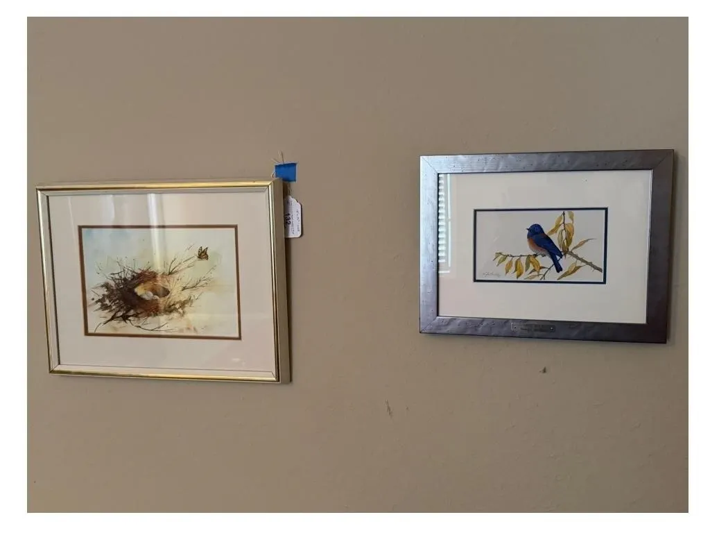 Carolyn Stallwitz "True Blue" Framed Art & Nest