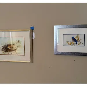 Carolyn Stallwitz "True Blue" Framed Art & Nest